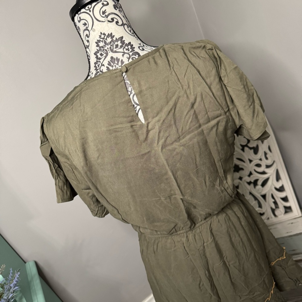 Savanna Jane Boho Floral Embroidered Mini Swing Dress Size Small NWT Cottagecore - Picture 10 of 13